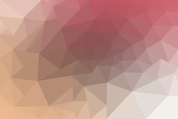 Low Poly Gradient Background with Soft Pinks Reds and Beige Geometric Shapes for Design Projects