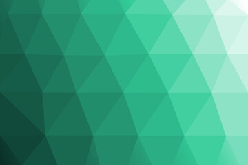 Teal and Mint Green Low Poly Abstract Geometric Gradient Background for Web Design and Graphics