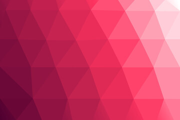 Low Poly Gradient Background with Red Pink and White Shades Geometric Abstract Design