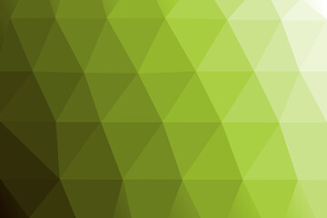 Green Low Poly Gradient Background with Shades of Dark Green and Light Green Geometric Shapes