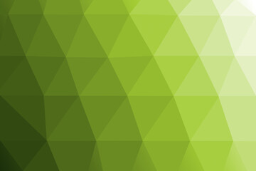 Green Geometric Low Poly Gradient Background with Shades of Lime and Olive Green Triangles