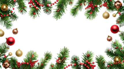 Christmas decoration transparent background
