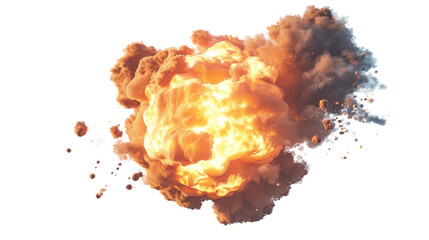 Explosion on transparent background