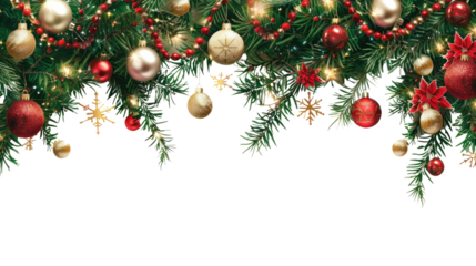Christmas decoration transparent background