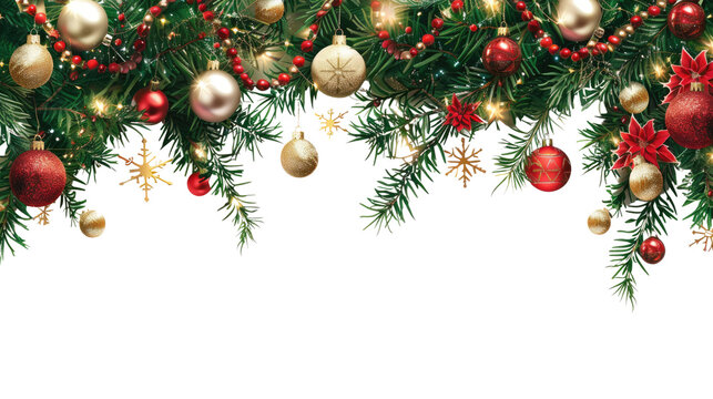 Christmas decoration transparent background