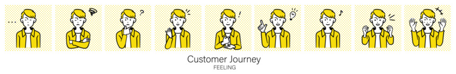 ダイバーシティ（コケージャン男性）のイラスト