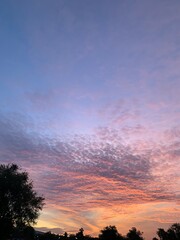sunset in the mountains