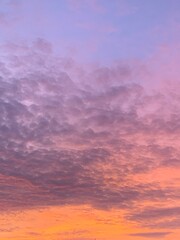 sunset in the sky