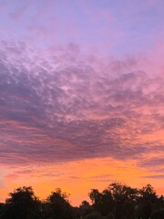 sunset in the clouds