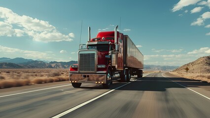 truck on the highway