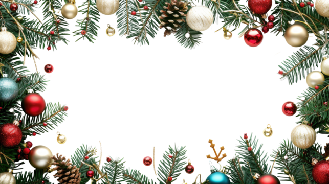Christmas decoration transparent background