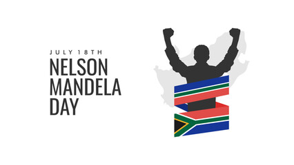 vector nelson mandela day background template