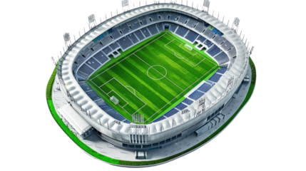Stadium on a transparent background