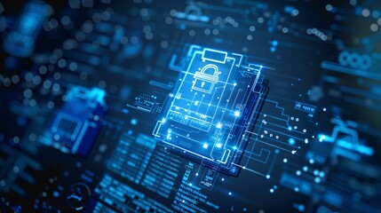 Cyber Security - Digital Lock and Key