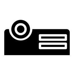 Cinema Movie Picture Glyph Icon