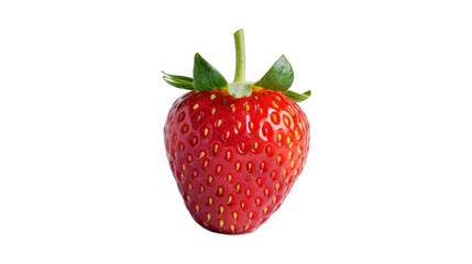 Strawberry isolated on transparent background.