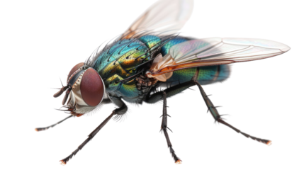 Fly on a transparent background