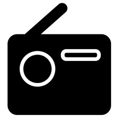 Radio Tape Wireless  Glyph Icon