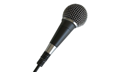 Microphone on a transparent background