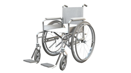 Wheelchair on transparent background