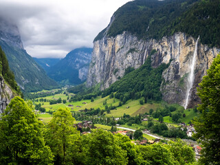 Blick ins Tal in Richtung Lauterbunnen