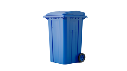 Trash can isolated on a transparent background, PNG 