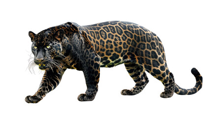 Fototapeta premium Panther on transparent background