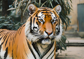 Regal Tiger with Intense Gaze