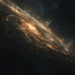 Fototapeta premium Planets of the Milky Way Galaxy: Stunning Views in an Elegant Atmosphere