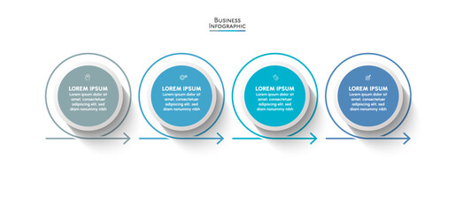 Business data visualization. timeline infographic icons designed for abstract background template