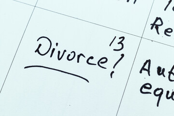 Concept image for a divorce Photo