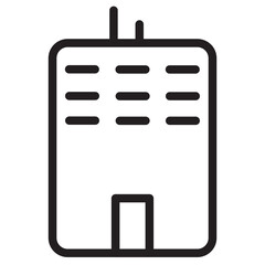 Bank Buildings City  Line Icon