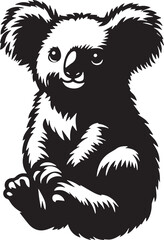 Koala design silhouette vector art work 