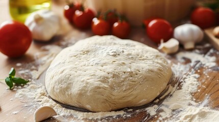 Fototapeta premium Dough for Making Pizza