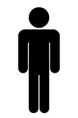 立っている人物のシンプルなアイコン