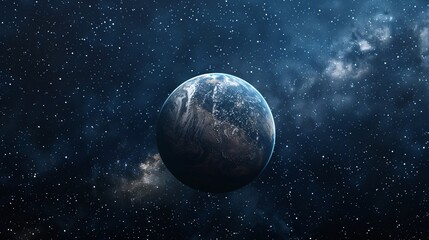 Obraz premium Stunning view of our planet surrounded by the cosmos