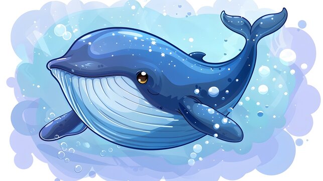 recommend clip art: whale cute cartoon