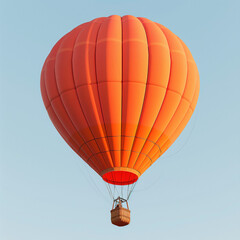 Fototapeta premium Soar High with Hot Air: Peach Corner Balloon Ascents
