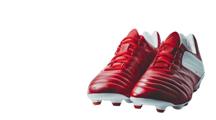 Football boots on a transparent background