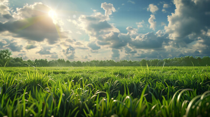 green grass landscape