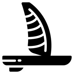 Wind Surfing Icon