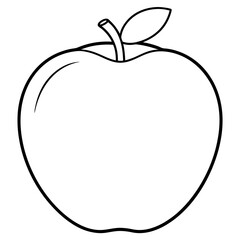 red apple isolated on white