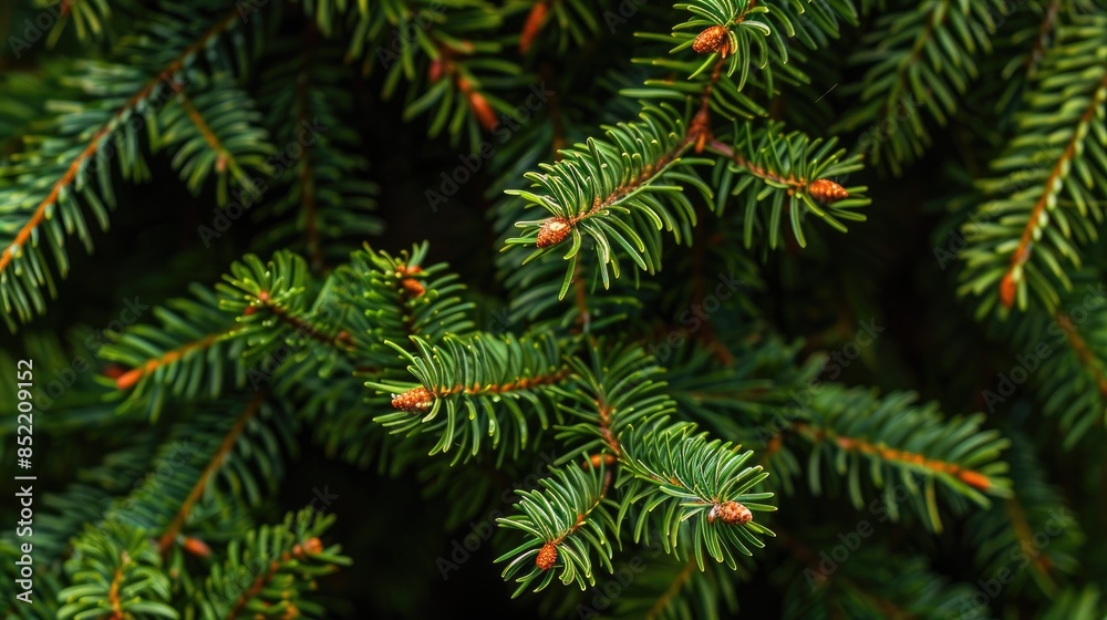 Canvas Prints Close up view of spruce branches