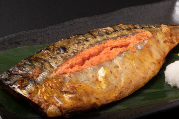 鯖明太子　焼き