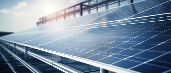 Close-up of sleek solar panels on a new urban building, highlighting green energy solutions