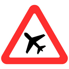 airport sign with airplane