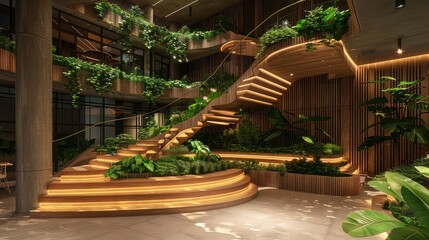Obraz premium Hospital minimalist interior design backgrounds