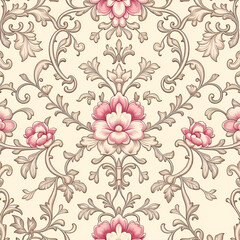 Obraz premium seamless floral pattern