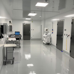 Health Focus: Synthetic Panel Hospital Under Construction in a Medical District