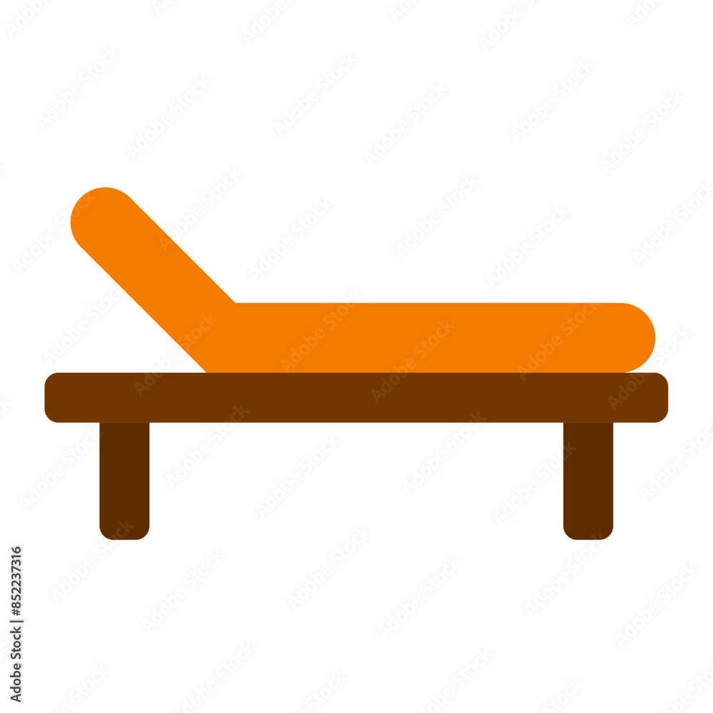 Wall mural beach chair icon 